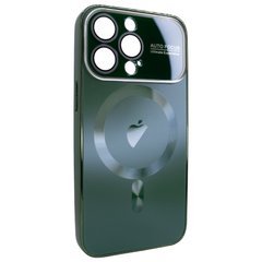 Чехол для iPhone 12 Pro Max матовый NEW PC Slim with MagSafe case с защитой камеры Dark Green
