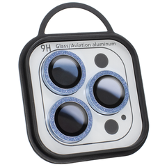 Защитные линзы для камеры iPhone 13 Pro max Metal Diamonds Lens блестящие Sierra Blue