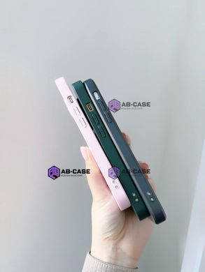 Чехол стеклянный для iPhone 12 матовый AG Glass Case с защитой камеры Sierra Blue