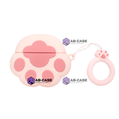Чехол для AirPods Pro Cat Paw Pink 3D Case