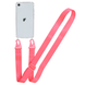 Прозрачный чехол для iPhone 7 | 8 c ремешком Crossbody Hot Pink