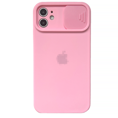 Чехол Silicone with Logo hide camera, для iPhone 11 (Pink)