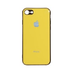 Чехол Silicone Glass Case (для iPhone 7/8, Yellow)