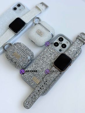Ремешок Swarovski для Apple Watch 38|40|41mm со стразами Silver