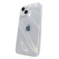 Чехол прозрачный для iPhone 14 Hologram Case Rainbow