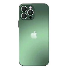 Чохол скляний матовий AG Glass Case для iPhone 12 Pro Max із захистом камери Green
