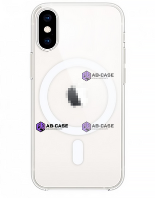 Чехол прозрачный Clear Case with MagSafe (для iPhone XS MAX)