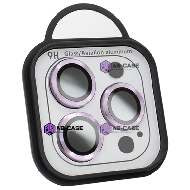 Защитные линзы на камеру iPhone 12 Pro Metal Glass Lenses Light Purple