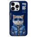 Чехол для iPhone 15 Pro Nimmy Case AnimalZip, Blue Cat