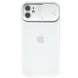 Чехол Silicone with Logo hide camera, для iPhone 11 (White)