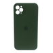 Чехол Silicone Case FULL CAMERA (square side) (для iPhone 11 pro Max) (Virid)