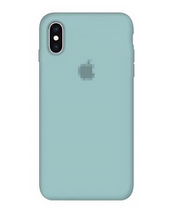 Чехол Silicone Case для iPhone X/Xs FULL (№21 Sea Blue)