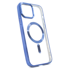 Чехол для iPhone 15 Pro Max OPEN Shining with MagSafe Dark Blue
