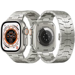 Металлический ремешок для Apple Watch 42|44|45|49mm Titanium Band Silver