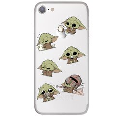 Чехол прозрачный Print Baby Yoda (Star Wars) для iPhone SE2