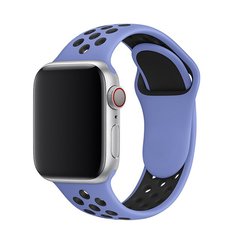 Ремешок силиконовый Nike Sport Band для Apple Watch 42|44|45|49mm Glycine-Black