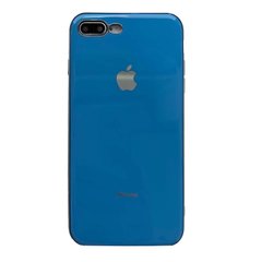 Чехол Silicone Glass Case (для iPhone 7/8 PLUS, Blue)