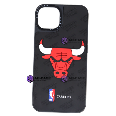 Чехол силиконовый CaseTify Chicago Bulls для iPhone 13 Pro Black