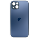Чехол стеклянный для iPhone 14 AG Glass with Magsafe с защитой камеры Blue 1