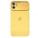 Чехол Silicone with Logo hide camera, для iPhone 11 (Yellow)