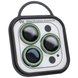 Защитные линзы для камеры iPhone 14 Pro Max Metal Diamonds Lens блестящие Dark Green