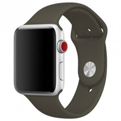 Силиконовый ремешок для Apple Watch (42mm, 44mm, 45mm, 49 mm Dark Olive, S)