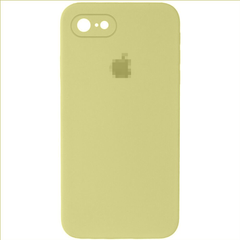 Чехол Silicone Case FULL CAMERA (square side) (для iPhone 7/8/SE2, Mellow Yellow)