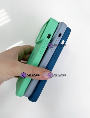 Чехол Silicone with Logo hide camera, для iPhone 13 Pro Max (Faraway Blue)