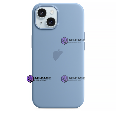 Чехол для iPhone 15 Plus Silicone Case With MagSafe Winter Blue