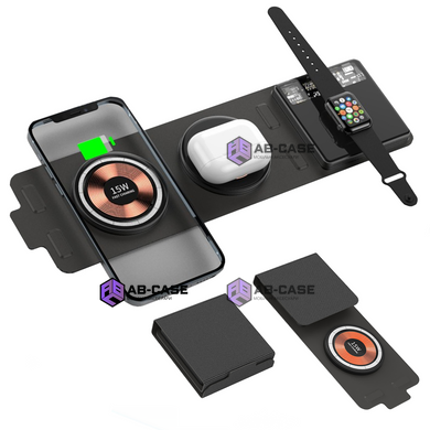 Беспроводная зарядка 3 в 1 книжка MagSafe (iPhone + Apple watch + AirPods)