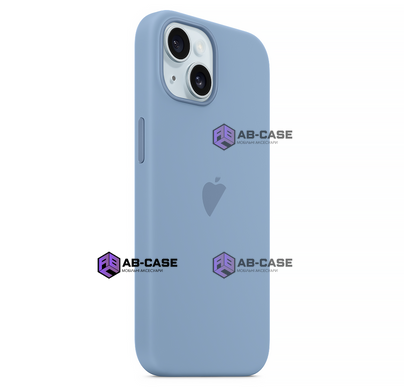 Чехол для iPhone 15 Plus Silicone Case With MagSafe Winter Blue