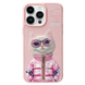 Чехол для iPhone 15 Pro Nimmy Case AnimalZip, Pink Cat