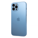 Чехол стеклянный матовый AG Glass Case для iPhone 12 Pro Max с защитой камеры Sierra Blue 1