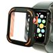 Защитный чехол со стеклом Case for Apple Watch TPC+PC+GLASS ZIFRIEND (40mm, black+orange) 1