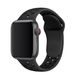 Ремешок силиконовый Nike Sport Band для Apple Watch 42|44|45|49mm Gray-Black