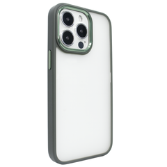 Чехол матовый для iPhone 13 Pro Max MATT Crystal Guard Case Khaki Green