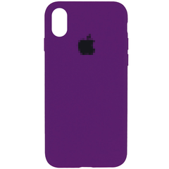 Чехол Silicone Case для iPhone X/Xs FULL (№30 Ultraviolet)