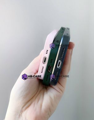 Чехол стеклянный AG Glass with Magsafe для iPhone 14 с защитой камеры Green