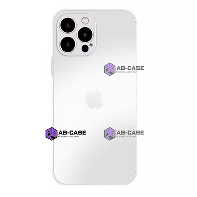 Чехол стеклянный матовый AG Glass Case для iPhone 12 Pro Max с защитой камеры White