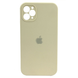 Чехол Silicone Case FULL CAMERA (square side) (для iPhone 11 pro) (Antique White)
