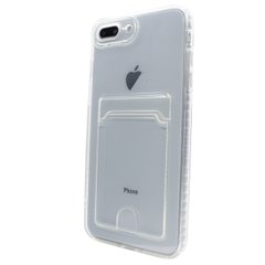 Чохол прозорий Card Holder для iPhone 7|8 PLUS з карманом для карти