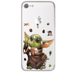 Чохол прозорий Print Yoda (Star Wars) на iPhone SE2