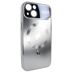 Чехол для iPhone 13 матовый NEW PC Slim with MagSafe case с защитой камеры Silver
