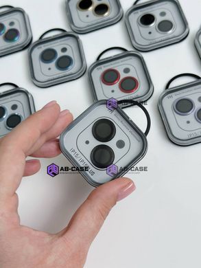 Защитные линзы на камеру iPhone 15 Plus Metal Glass Lenses Deep Purple