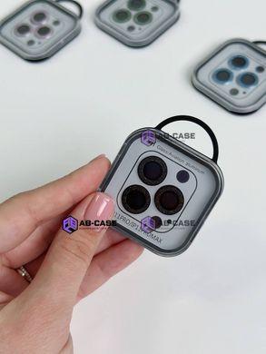 Защитные линзы для камеры iPhone 11 Pro Max Metal Diamonds Lens блестящие Black