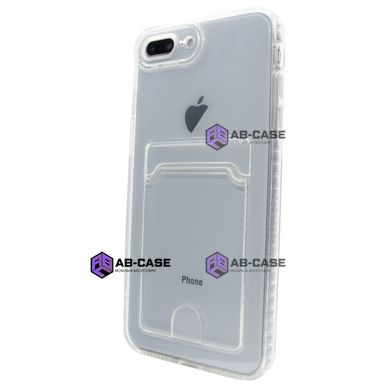 Чехол прозрачный Card Holder для iPhone 7|8 PLUS с карманом для карты