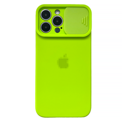 Чехол Silicone with Logo Hide Camera, для iPhone 11 Pro (Green)