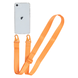 Прозрачный чехол для iPhone SE2 | SE 3 c ремешком Crossbody Orange