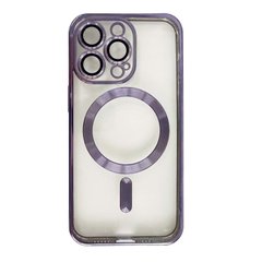 Чохол для iPhone 15 Pro Max Shining with MagSafe із захисними ліназми на камеру Purple