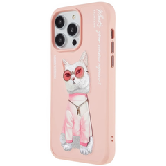 Чехол для iPhone 15 Pro Nimmy Case Rich Pets, Pink Rich Cat
